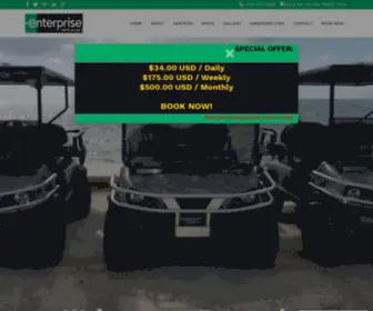 Sanpedrocartsbelize.com(Enterprise Golf Cart Rentals) Screenshot