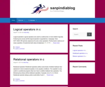 Sanpindiablog.com(Be a Professional Blogger) Screenshot