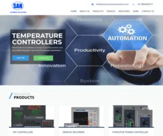 Sanprocessautomation.com(Sanprocess Automation Bangalore India) Screenshot
