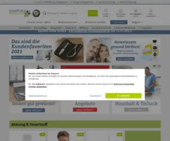 Sanpura.de(Ihr Fachhandel mit geprüfter Qualität) Screenshot