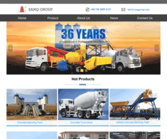 SanqGroup.com(Home-ZHENGZHOU SANQGROUP MACHINERY AND EQUIPMENT CO.,LTD) Screenshot