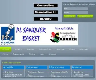 Sanquerbasket.fr(Accueil) Screenshot