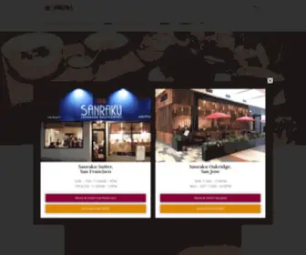 Sanraku.com(Japanese Sushi Restaurant) Screenshot