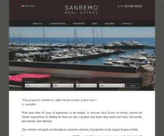 Sanremorealestate.com(Sanremo Real Estate Agency in Sanremo) Screenshot