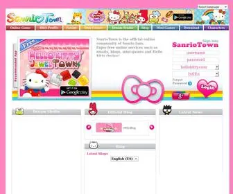 Sanriotown.com(Hello Kitty) Screenshot