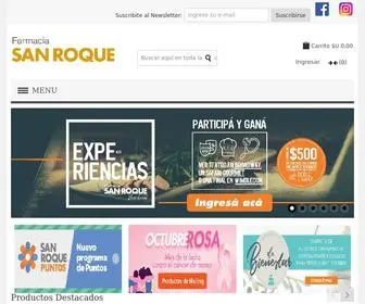 Sanroque.com.uy(Farmacia San Roque) Screenshot