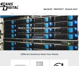 Sansdigital.com(Home of Sans Digital) Screenshot