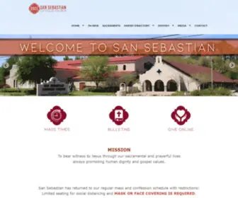 Sansebastiancatholicchurch.com(San Sebastian Catholic Church) Screenshot