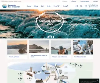 Sansebastianturismoa.eus(San Sebastian Tourism) Screenshot