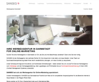 Sanseg.de(Werbeagentur Darmstadt) Screenshot
