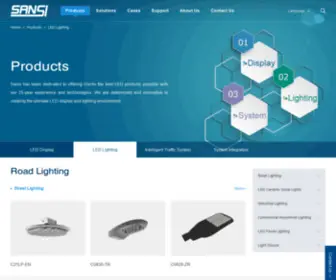 Sansilighting.com(Sansi LED Lighting) Screenshot