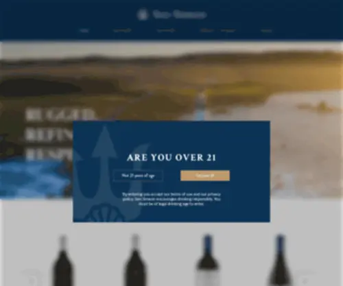 Sansimeonwines.com(San Simeon Wines) Screenshot