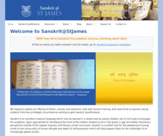 Sanskritatstjames.org.uk(Sanskrit study for all ages) Screenshot