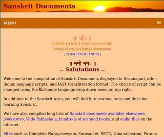 Sanskritdocuments.org(Sanskrit Documents Collection) Screenshot