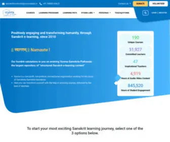 Sanskritfromhome.in(Free online courses) Screenshot