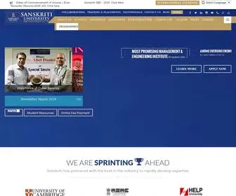 Sanskriti.edu.in(Sanskriti University) Screenshot