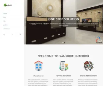 Sanskritiinteriors.com(Best interior in chennai) Screenshot