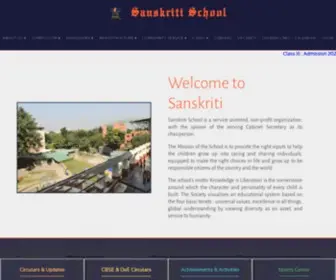 Sanskritischool.edu.in(Sanskriti School) Screenshot