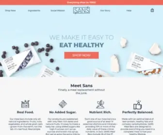 Sansmealbar.com(Sans Meal Bar) Screenshot