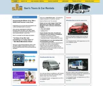 Sanstours.com(Coach Charter Bus Hire) Screenshot