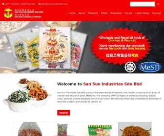 Sansunindustries.com(Crackers & Peanuts Wholesaler Johor Bahru (JB)) Screenshot