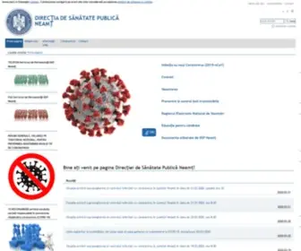 Sant.ro(Bine ați venit pe pagina Direcției de Sănătate Publică Neamț) Screenshot