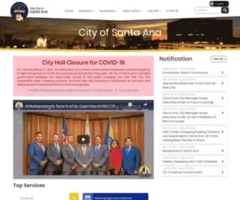Santa-Ana.org(The City of Santa Ana) Screenshot