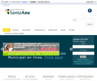 Santaana.go.cr(Bienvenido a nuesta pagina de Inicio) Screenshot