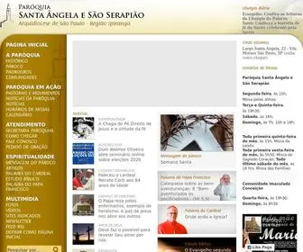 Santaangela.com.br(Paróquia) Screenshot