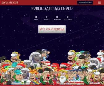 Santaapeclub.com(Santa Ape Club) Screenshot