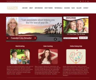 Santabarbaramatchmaking.com(Private Matchmaker & Dating Coach For Singles in Santa Barbara & CA) Screenshot
