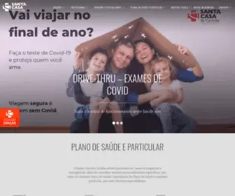 Santacasacuritiba.com.br(Hospital Santa Casa de Curitiba) Screenshot