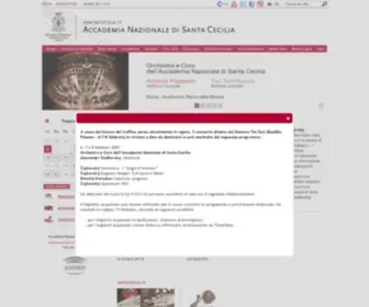 Santacecilia.it(Accademia Nazionale di Santa Cecilia) Screenshot