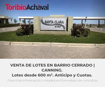 Santaclara-Toribioachaval.com(Barrio Privado Santa Clara Barrio Privado Santa Clara) Screenshot