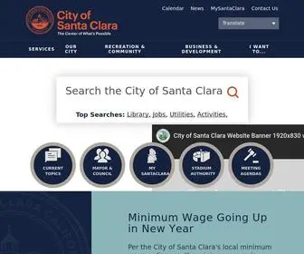 Santaclaraca.gov(City of Santa Clara) Screenshot