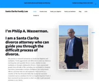 Santaclaritafamilylaw.com(Philip Wasserman) Screenshot