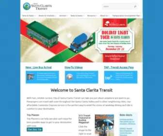 Santaclaritatransit.com(City of Santa Clarita Transit) Screenshot