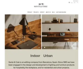 Santacole.com(Lighting and furniture editors from Barcelona) Screenshot