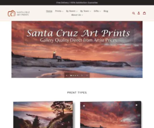 Santacruzartprints.com(Santacruzartprints) Screenshot