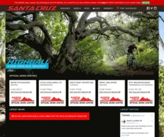 Santacruzbikes.co.uk(Santa Cruz Bikes UK) Screenshot