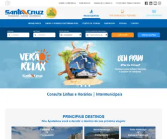 Santacruzbus.com.br(Viação União Santa Cruz) Screenshot