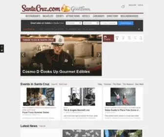 Santacruz.com(Santa Cruz Hotels) Screenshot
