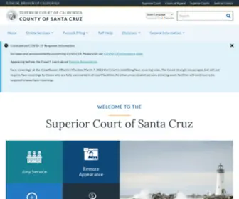 Santacruzcourt.org(Superior Court of California) Screenshot