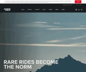 Santacruzmtb.com(Santa Cruz Bicycles) Screenshot