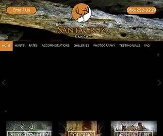 Santacruzranchtx.com(Texas Trophy Whitetail and Exotic Outfitter) Screenshot