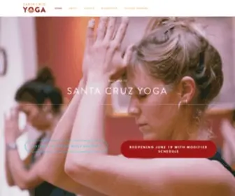 Santacruzyoga.net(Santa Cruz Yoga) Screenshot