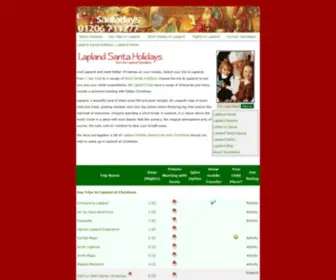 Santadays.co.uk(Lapland Holidays & Meet Father Christmas) Screenshot