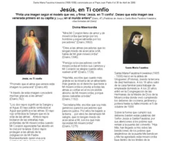 Santafaustina.info(Santa Faustina Kowalska) Screenshot