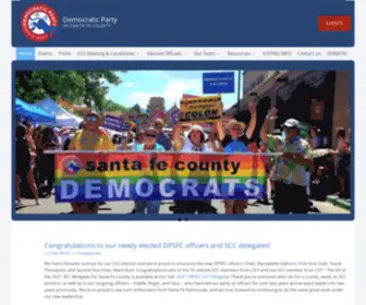 Santafedemocrats.org(Democratic Party of Santa Fe County Home) Screenshot