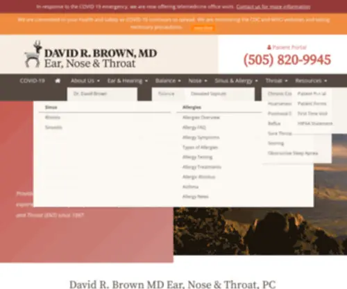Santafeent.com(David R Brown MD Ear) Screenshot